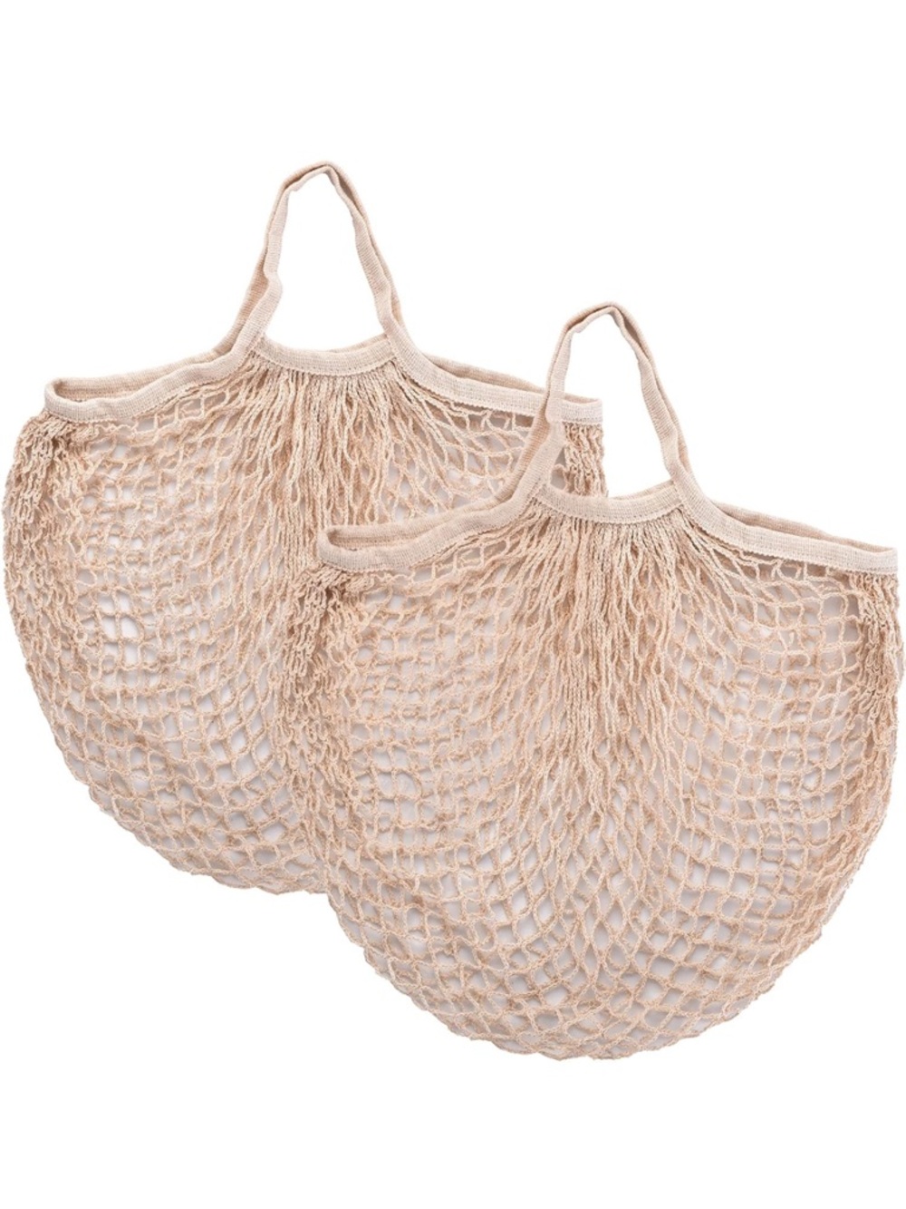 Eco Friendly - Cotton String Reusable Mesh Grocery Bags - 2 Pack